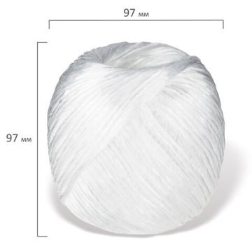 Шпагат ПП BRAUBERG, диаметр 2 мм, длина 125 м,линейная плотность 1600 текс 1/30 (Клиент)