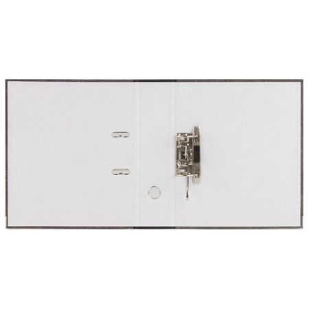 Папка-регистратор А4 80мм БИЗНЕСМЕНЮ с мраморным покрытием с уголком черный усиленный корешок 1/20