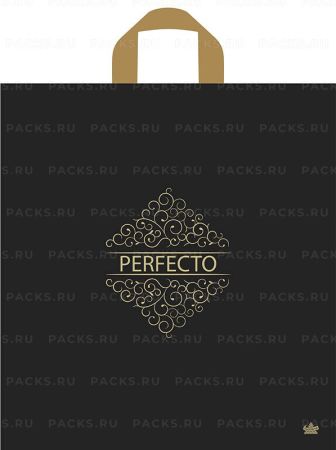 Пакет с петлевой ручкой (42х46)-95 Перфекто Матовый шик 25/300