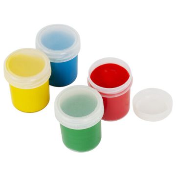 Краски пальчиковые для малышей от 1 года 4цв по 40мл Brauberg Kids 1/30