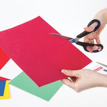 Ножницы 216мм метал черно-синие вставки европодвес Soft Grip Brauberg 1/12