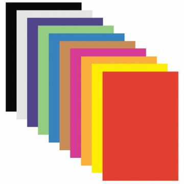 Цветная бумага А4 10л 10цв мелованная HATBER Пчелки 1/150