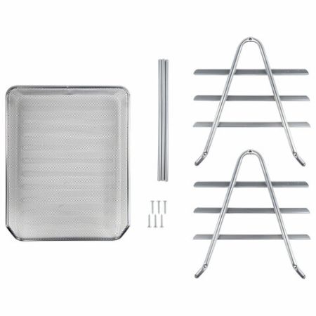 Лоток горизонтальный металл для бумаг 3 секц, А4 267х355х295мм BRAUBERG 1/10 (Клиент)