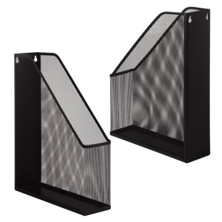 Лоток вертикальный для бумаг 72мм А4 металл черный Germanium Brauberg 1/6/24 (Клиент)