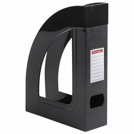 Лоток вертикальный для бумаг 220х290мм ширина 70мм черный BRAUBERG ECONOM 1/10 (Клиент)