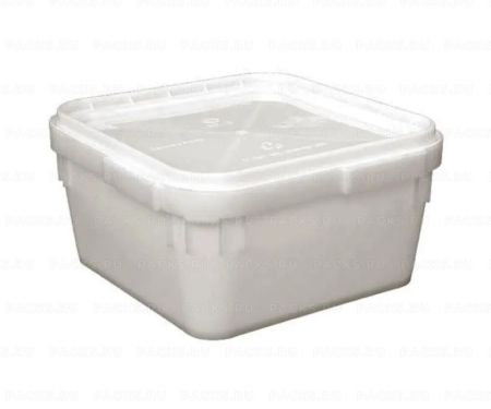 Куботейнер 23л. белый с крышкой 1/10 
