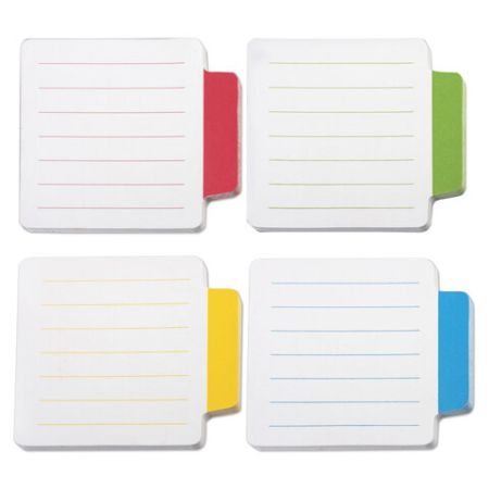 Разделитель самоклеящийся 70х70мм по25л 4 цвета линованный BRAUBERG 1/6 (Клиент)