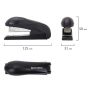 Степлер №24/6 26/6 до 30л черный BRAUBERG Universal 1/12