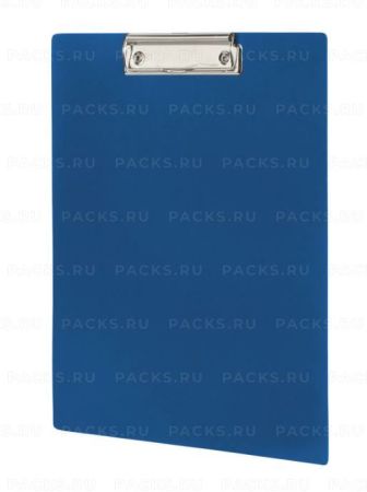 Доска-планшет с прижимом А4 23,5х31см 1мм пластик синий STAFF  1/34 