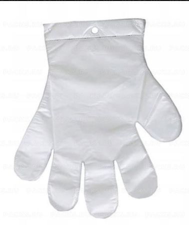 Перчатки одноразовые полиэтиленовые ПНД на подвесе календарь L 50/5000 