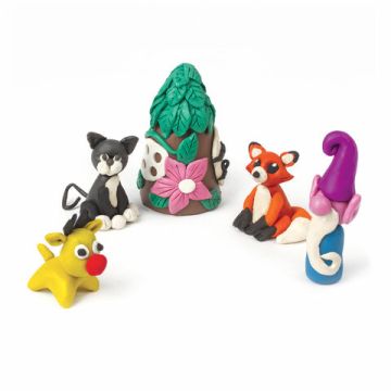 Пластилин 24цв 360г со стеком Пифагор Веселая такса 1/16