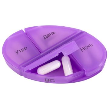 Контейнер-органайзер для лекарств и витаминов 7 дней/4 приема WHITE DASWERK 1/50 (Клиент)