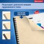 Обложки для переплета BRAUBERG комплект 100 шт тисн под кожу А4 картон 230г/м2 слон кость 1/1 (клиен