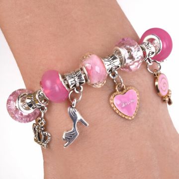 Набор для создания бижутерии и украшений 66 элементов Розовый сапфир BRAUBERG KIDS 1/36 (Клиент)