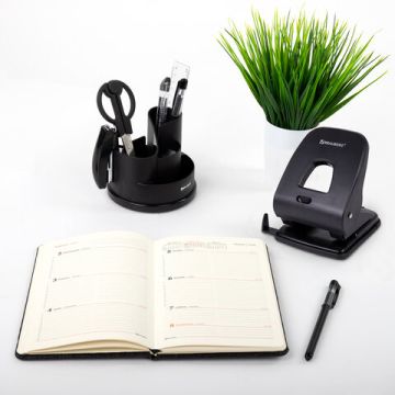 Дырокол на 40листов металлопластик черный SX-40 Brauberg 1/18