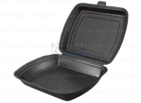 ВПС Ланч-бокс 1-сек (255х190х70) черный LB-max эко вспен ТДУ 100/100