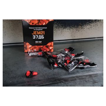 Беруши (одноразовые со шнурком 1 пара JETA SAFETY 100/100 (Клиент)