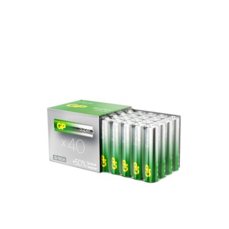 Элемент питания GP Super AAА (LR03 24А) алкалиновые мизинчик комплект 40шт в пленке 1/6/18 (Клиент)