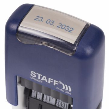 Датер-мини STAFF месяц цифрами оттиск 22х4 мм Printer 7810 BANK