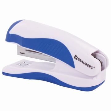Степлер №10 до 12л бело-синий эргономичный JET PRO BRAUBERG 1/12 (клиент)
