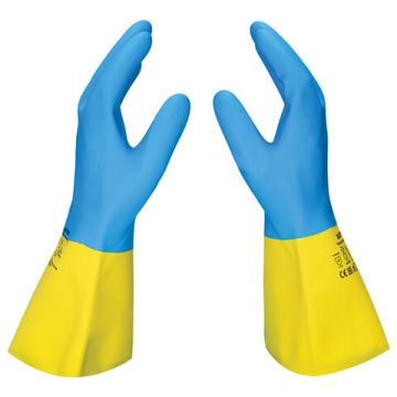 Перчатки спец латексно-неопреновые х/б напыление р9 L SCAFFA Спектр КЩС-1 1/12 (Клиент)