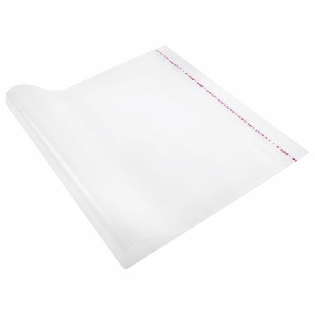 Обложка 300х500 80мкм 5шт для тетради и учебника А4, ПП, клейкий край 1/100 (клиент)