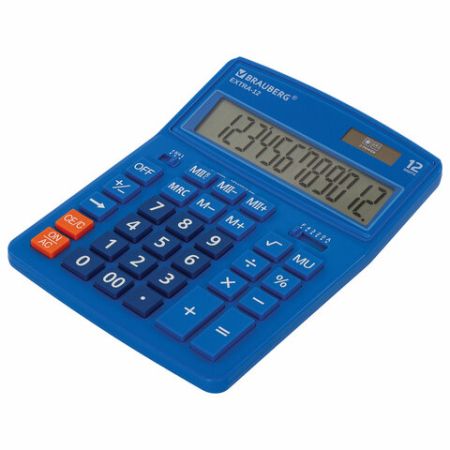 Калькулятор настольный BRAUBERG EXTRA-12-BU (206x155мм) 12разр синий 1/20/40 (Клиент)
