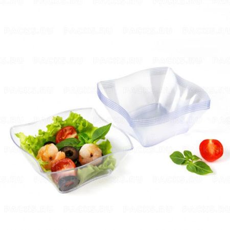 Креманка 150мл 90х90х35мм чаша Спиннер прозрачная Complement 24/576