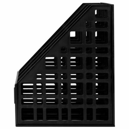 Лоток вертикальный для бумаг 240мм 3 отд сетчатый сборный черный BRAUBERG Ultra 1/19