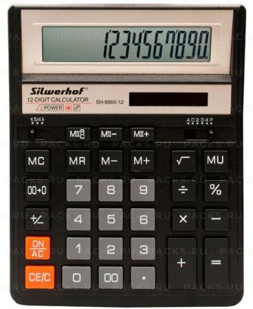 Калькулятор настольный Silwerhof SH-888X-12 12 разрядов 1/20