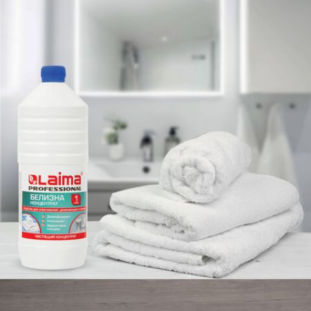 Отбеливатель Белизна 1л концентрат LAIMA для отбеливания, дезинфекции и уборки 1/12 (клиент)