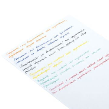 Набор гелевых ручек 6цв узел 0,5мм линия 0,35мм ЮНЛАНДИЯ 1/24