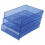Лоток горизонтальный для бумаг 340х270х70мм (3шт) тонир синий Office Brauberg 1/1 (Клиент)