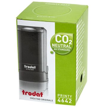 Оснастка для печатей оттиск D=42мм синий TRODAT 4642 PRINTY 4.0 корпус синий крышка подушка (клиент)