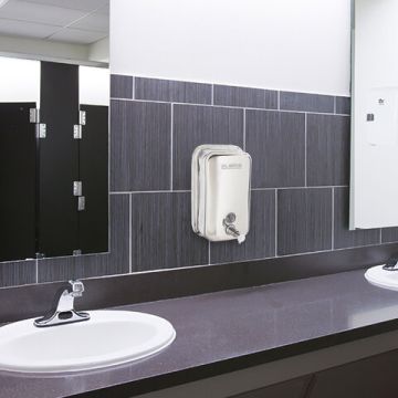 Диспенсер для жидкого мыла 1л LAIMA PROFESSIONAL INOX нерж сталь зеркальный 1/30 (клиент)