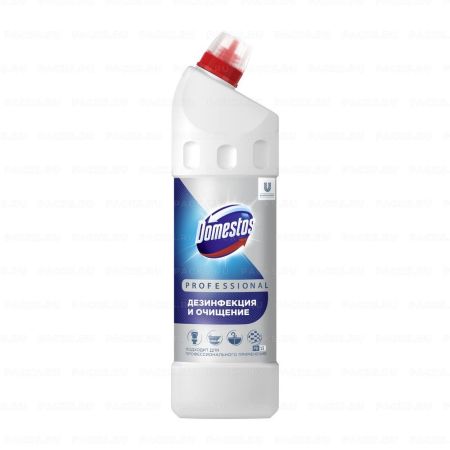 Средство жидкое 1л чистящее для уборки туалета DOMESTOS Profession(Доместос) Свежесть Атлантики 1/12