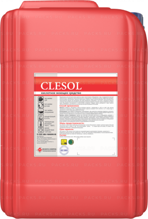 Средство жидкое антижир высокощелочное 30кг CLESOL STD беспенное Италмас  1/1 