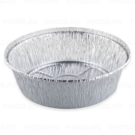 Касалетка алюминиевая d-205мм дно 167мм h55мм 1405мл L-край (крышка 444722) 20/400