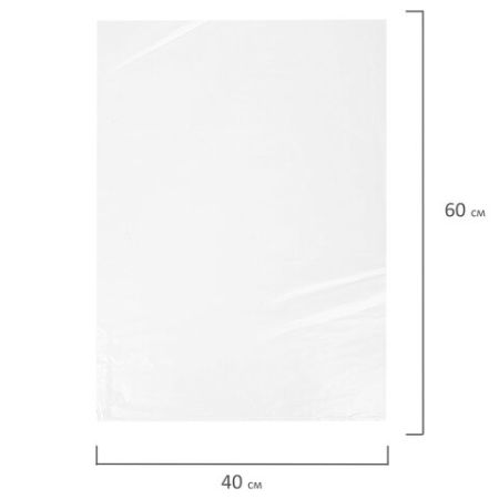 Пакет фасовочный ПВД (40х60)-40 прочный (100) 1/10 (Клиент)