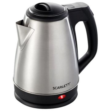 Чайник SCARLETT SC-EK21S25, закрыт. нагреват.элемент, объем 1,5 л, мощность 1350 Вт, стал (Клиент)