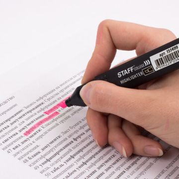 Текстмаркер розовый 1-4мм STAFF College STICK HL-497 1/12