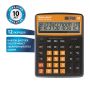 Калькулятор настольный BRAUBERG EXTRA-12-BKBU (206x155мм) 12разр дв питание ЧЕРНО-ОРАНЖЕВЫЙ 1/20