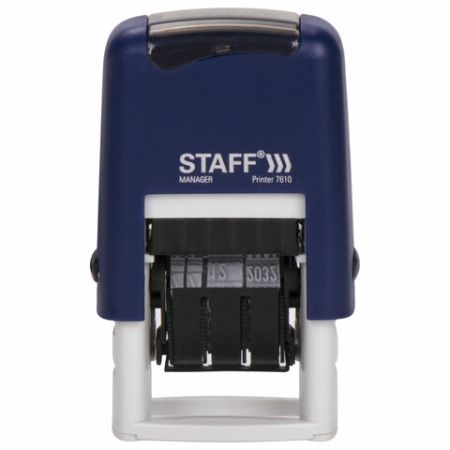 Датер-мини STAFF месяц цифрами оттиск 22х4 мм Printer 7810 BANK