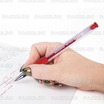 Ручка гелевая красная 0,5мм линия 0,35мм BRAUBERG EXTRA GT 1/12/1728 (Клиент)