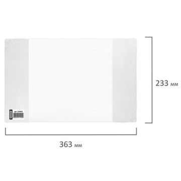 Обложка ПВХ д/дневника в жест.переп. и учеб. мл.класс прозр, ПЛОТНАЯ 120мкм 233х363мм ПИФАГОР 50/500