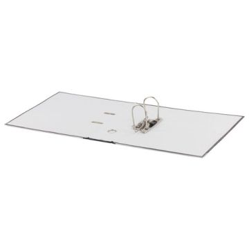 Папка-регистратор А4 80мм БИЗНЕСМЕНЮ с мраморным покрытием с уголком черный усиленный корешок 1/20