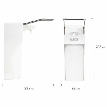 Диспенсер (дозатор) для антисептика и мыла универсальный с еврофлаконом 1л LAIMA 1/20 (клиент)