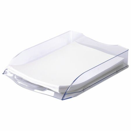 Лоток горизонтальный для бумаг 340х270х60мм А4 прозрачный Delta Brauberg 1/20 (Клиент)