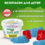 Песок для лепки кинетический 01цв 500г синий 2 формочки BRAUBERG KIDS 1/12