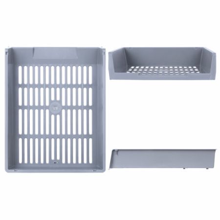 Лоток горизонтальный для бумаг 340х270х70мм (3шт) серый Office Brauberg 1/1 (Клиент)